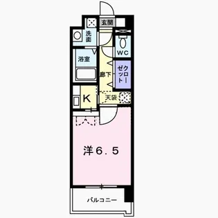 ウィザード空港通り【1階】の間取り
