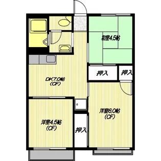 コーポ藤【2階】の間取り