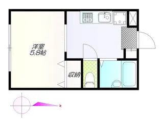 ホワイトヴィラ碑文谷【3階】の間取り