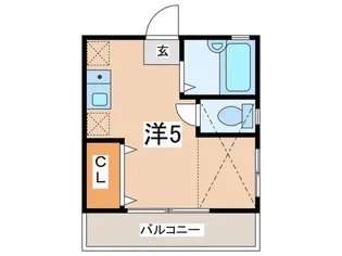 ジュネス生田【2階】の間取り