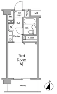 ミレニアム北浦和【4階】の間取り