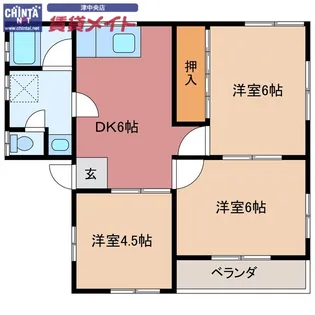 メゾンユーローズ【3階】の間取り