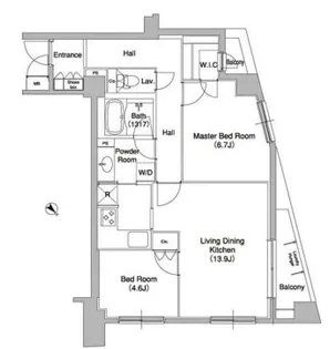 コンフォリア原宿【4階】の間取り