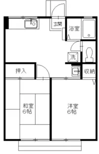 シティハイム・イリュミナ【1階】の間取り