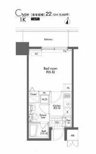 プライムアーバン初台【5階】の間取り