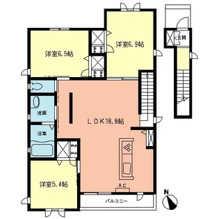 神奈川県小田原市早川3【アパート】の間取り