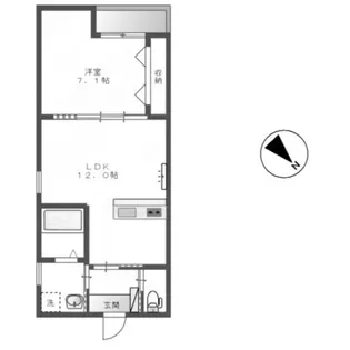 埼玉県熊谷市新堀【アパート】の間取り