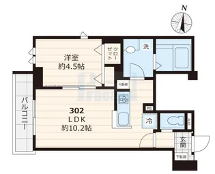 プライムクロス【3階】の間取り
