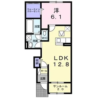 メゾンハピネスIII【1階】の間取り