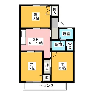 アーバンステージ市川A【1階】の間取り