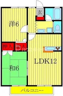 サンフラット南柏【1階】の間取り