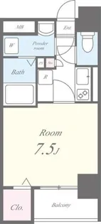 ヒルズ飛鳥山【4階】の間取り
