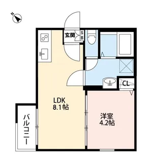 グローベルメゾン十日市場【3階】の間取り