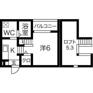 愛知県名古屋市守山区鳥羽見2【アパート】の間取り