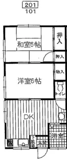 ピヤーハイツ【2階】の間取り