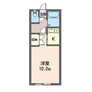 パークハイツ(鶴巻)【1階】の間取り