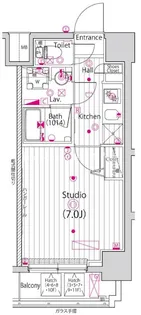 ガーラ・ステージ横濱関内【8階】の間取り