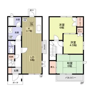 神奈川県藤沢市藤が岡3【一戸建】の間取り