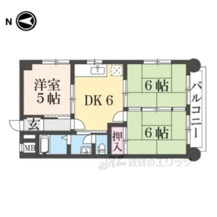 シャルマンフジ武庫之荘壱番館【3階】の間取り