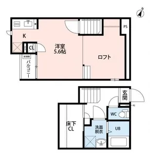 CB北柏アリビオ【2階】の間取り