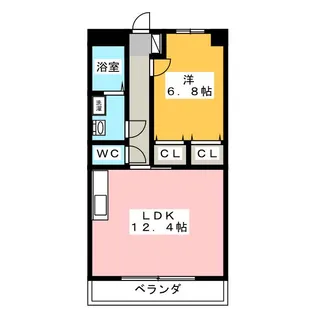 サンセールウエスト【2階】の間取り