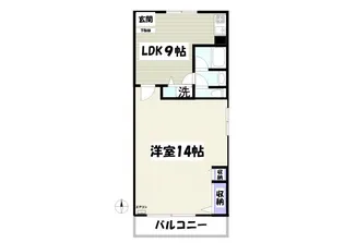 サニーコーポK【2階】の間取り