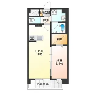 ラ リヴィエール【2階】の間取り