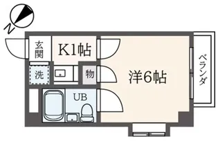 パールマンション立川【2階】の間取り