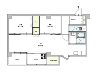 グランテラス駅南【2階】の間取り