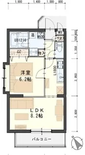 ソレアード小松島II【2階】の間取り
