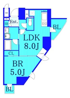 アパートメンツ綱島【2階】の間取り