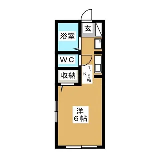 パークハイツぐるっぺ【1階】の間取り