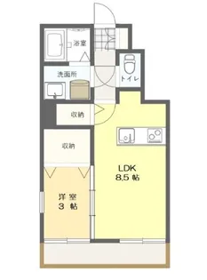 ダイチヒルズD&CV【1階】の間取り