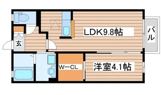 フォートレスII【1階】の間取り