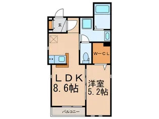 Y`s祐天寺【1階】の間取り