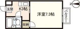 フォブール鍵村 A棟【1階】の間取り