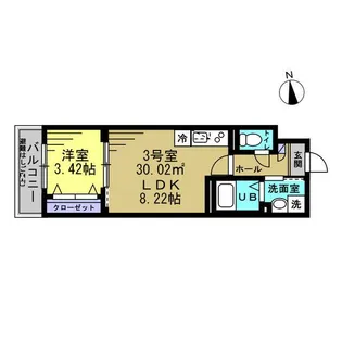 Leaf Hills Shinmatsudo【2階】の間取り