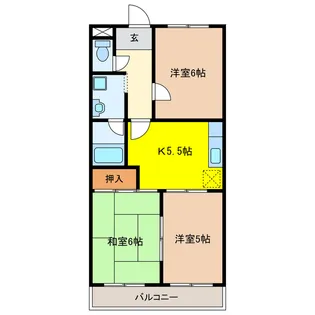 シティリバー【3階】の間取り