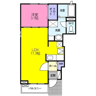 エアリーハウス【1階】の間取り