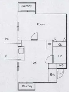 エヴェナール江戸川橋【2階】の間取り