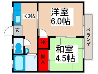 第1コーポ実穂【2階】の間取り
