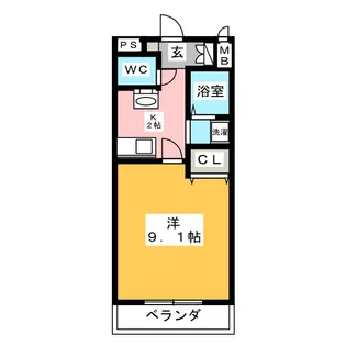 Million Bell III【1階】の間取り