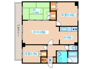 三雄マンション【7階】の間取り