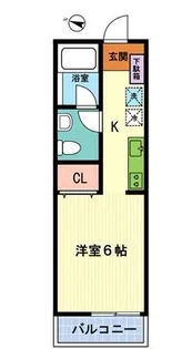 レジデンスK・G・J【2階】の間取り