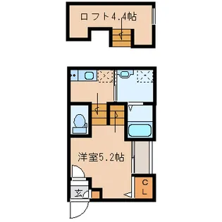 オプティマルコーポ【2階】の間取り