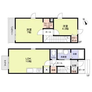 エムキース国領Aの間取り