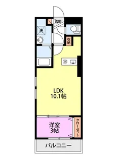 学生会館 ブラン白新【4階】の間取り