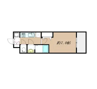 エスリード梅田グレイス【11階】の間取り