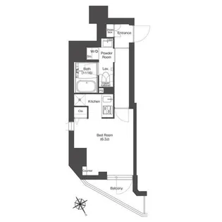 コンフォリア門前仲町サウス【3階】の間取り
