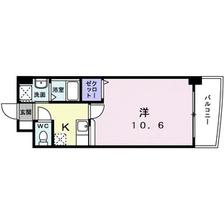 クラシオン・ルガール イシカワ【4階】の間取り